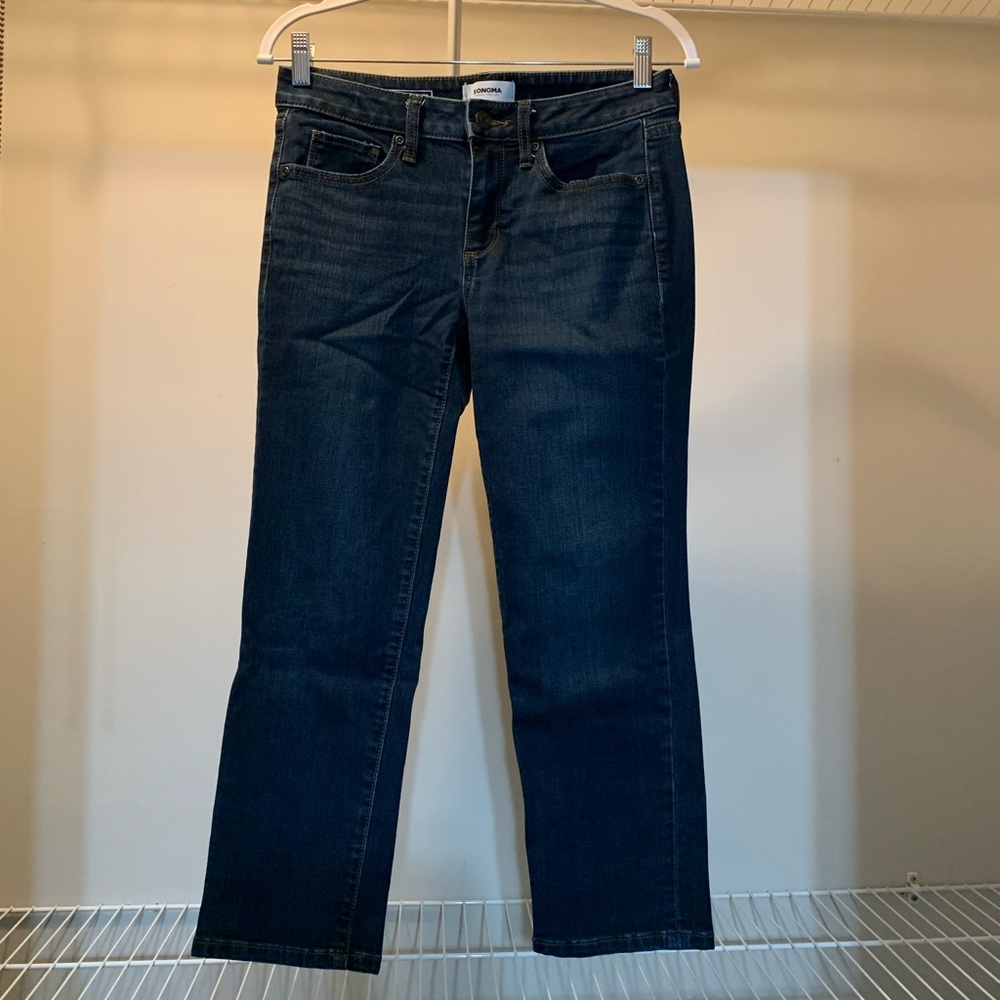 Women's Sonoma Goods for Life Capris in Dark Wash